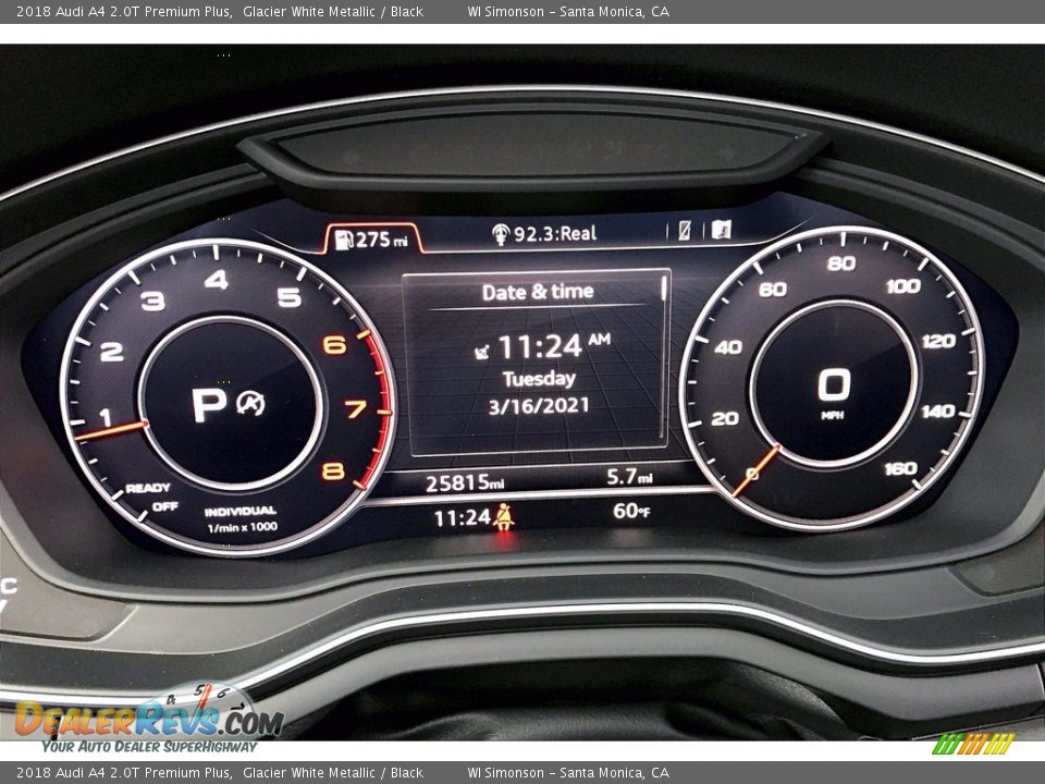 2018 Audi A4 2.0T Premium Plus Gauges Photo #23