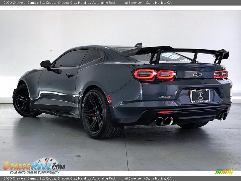 2020 Chevrolet Camaro ZL1 Coupe Shadow Gray Metallic / Adrenaline Red Photo #10