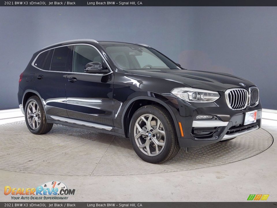 2021 BMW X3 sDrive30i Jet Black / Black Photo #1