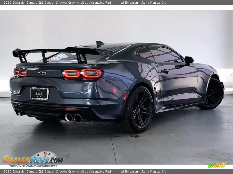 2020 Chevrolet Camaro ZL1 Coupe Shadow Gray Metallic / Adrenaline Red Photo #13