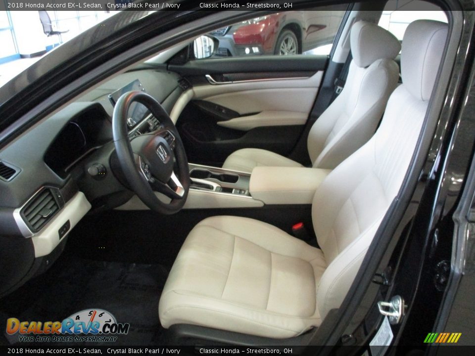 2018 Honda Accord EX-L Sedan Crystal Black Pearl / Ivory Photo #28
