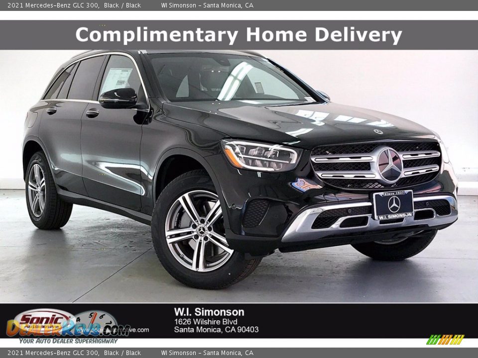 2021 Mercedes-Benz GLC 300 Black / Black Photo #1