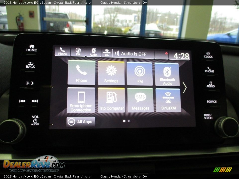 2018 Honda Accord EX-L Sedan Crystal Black Pearl / Ivory Photo #36