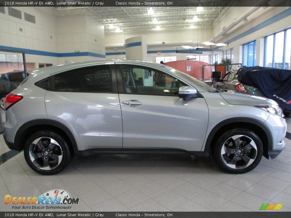2018 Honda HR-V EX AWD Lunar Silver Metallic / Gray Photo #4