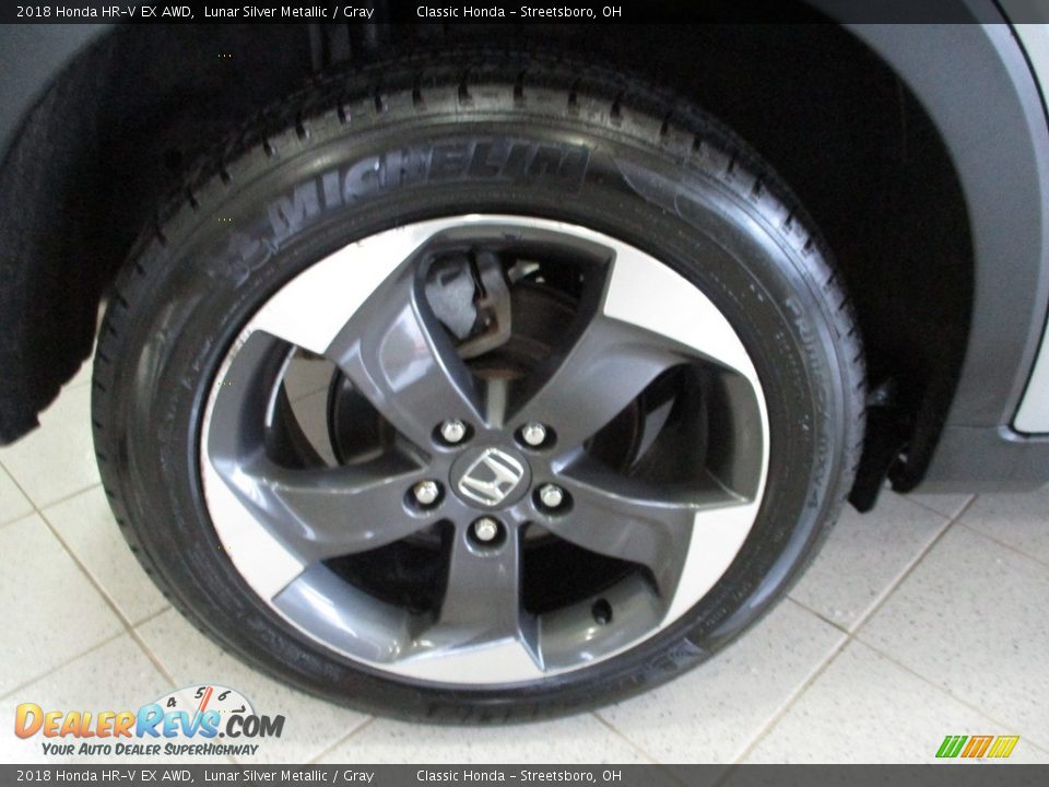 2018 Honda HR-V EX AWD Lunar Silver Metallic / Gray Photo #6