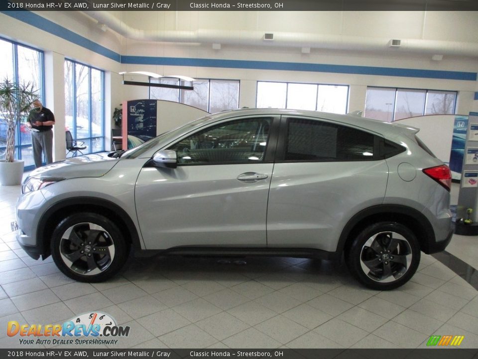 2018 Honda HR-V EX AWD Lunar Silver Metallic / Gray Photo #10