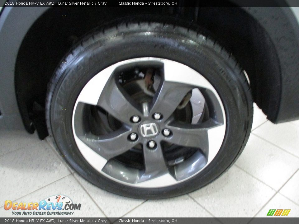 2018 Honda HR-V EX AWD Lunar Silver Metallic / Gray Photo #11