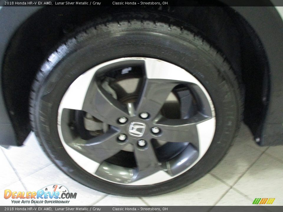 2018 Honda HR-V EX AWD Lunar Silver Metallic / Gray Photo #12