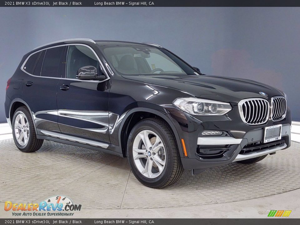 2021 BMW X3 sDrive30i Jet Black / Black Photo #1