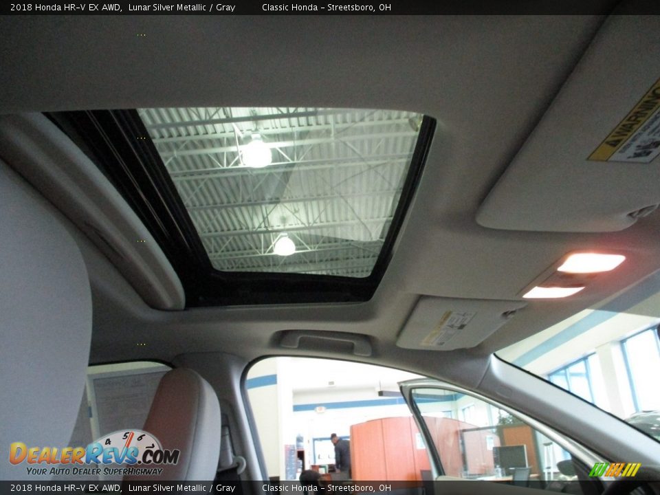 2018 Honda HR-V EX AWD Lunar Silver Metallic / Gray Photo #17