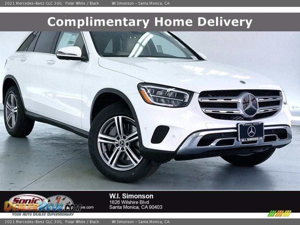 2021 Mercedes-Benz GLC 300 Polar White / Black Photo #1