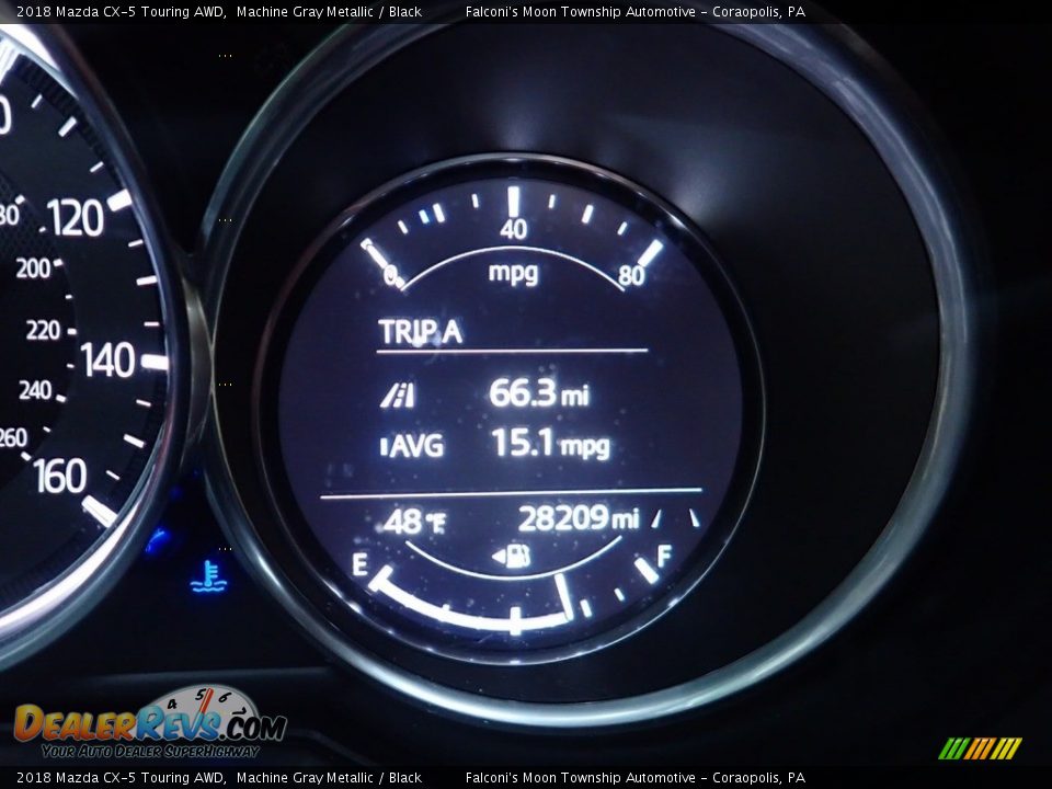 2018 Mazda CX-5 Touring AWD Machine Gray Metallic / Black Photo #24