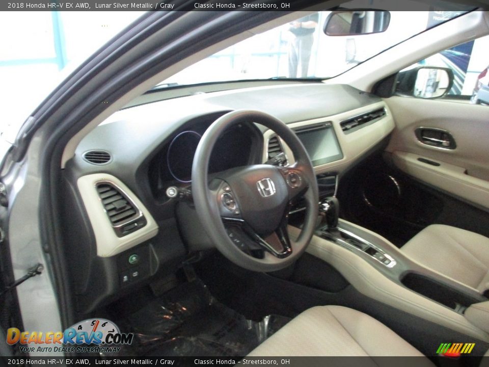 2018 Honda HR-V EX AWD Lunar Silver Metallic / Gray Photo #29