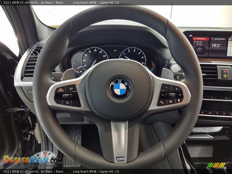 2021 BMW X3 sDrive30i Jet Black / Black Photo #14