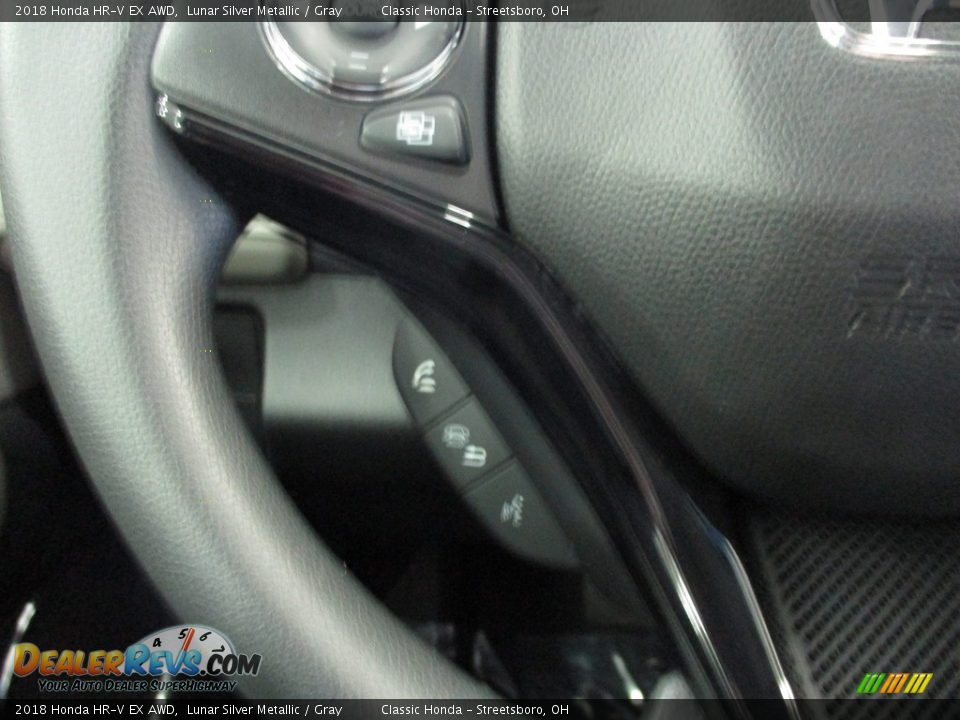 2018 Honda HR-V EX AWD Lunar Silver Metallic / Gray Photo #33