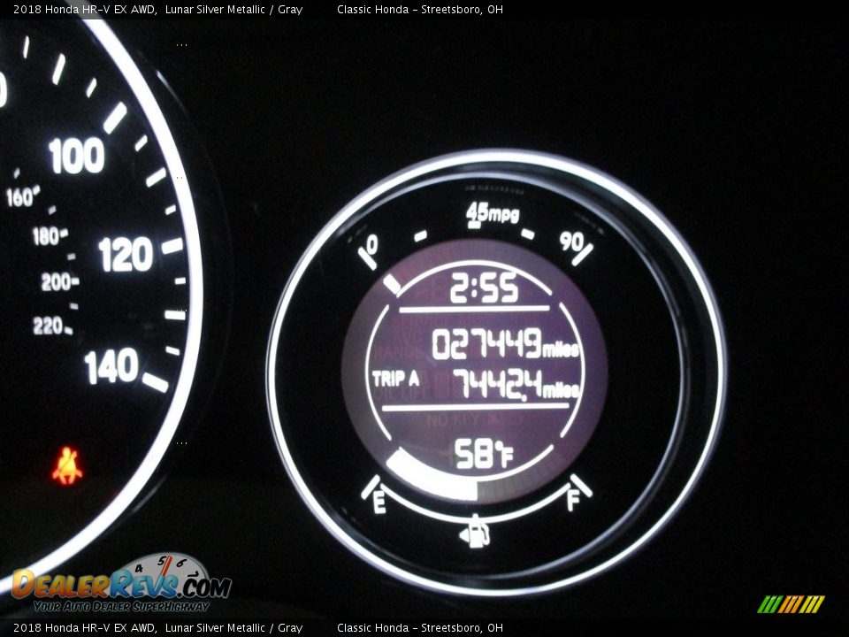 2018 Honda HR-V EX AWD Lunar Silver Metallic / Gray Photo #34