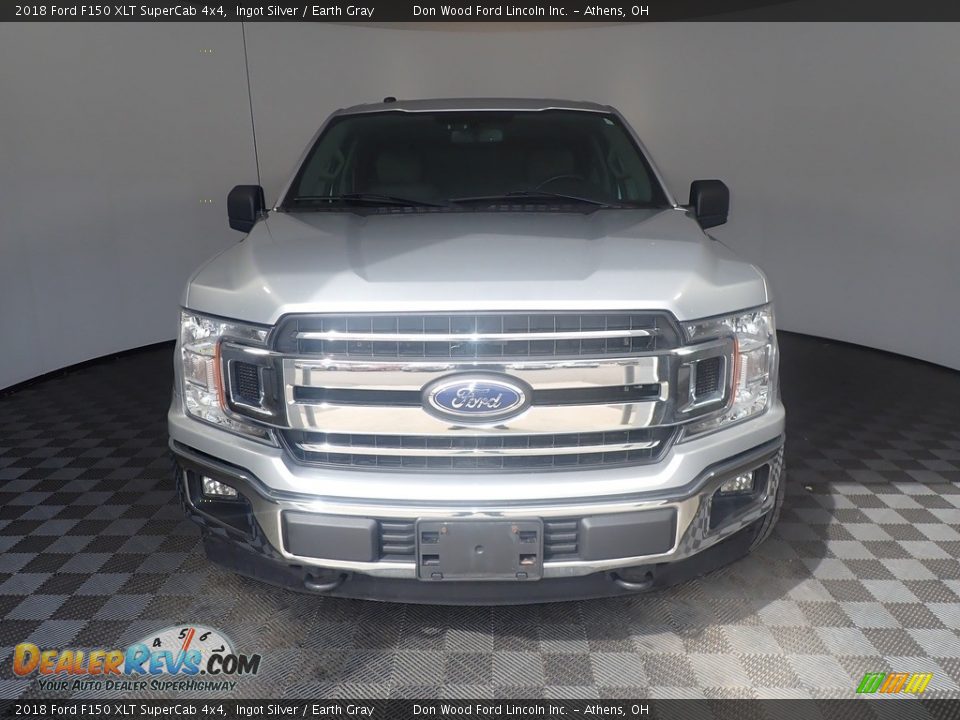 2018 Ford F150 XLT SuperCab 4x4 Ingot Silver / Earth Gray Photo #5