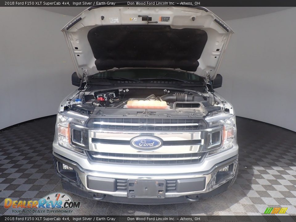 2018 Ford F150 XLT SuperCab 4x4 Ingot Silver / Earth Gray Photo #6
