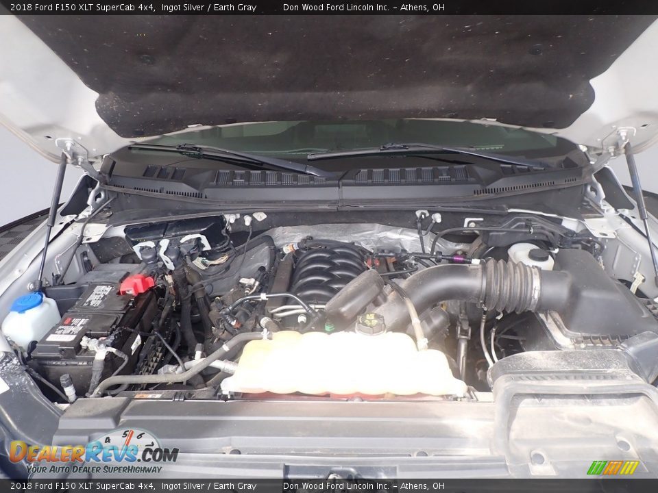 2018 Ford F150 XLT SuperCab 4x4 Ingot Silver / Earth Gray Photo #7