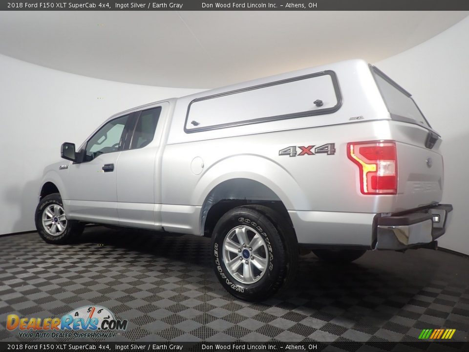 2018 Ford F150 XLT SuperCab 4x4 Ingot Silver / Earth Gray Photo #11