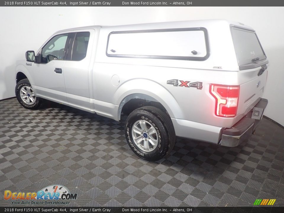 2018 Ford F150 XLT SuperCab 4x4 Ingot Silver / Earth Gray Photo #12