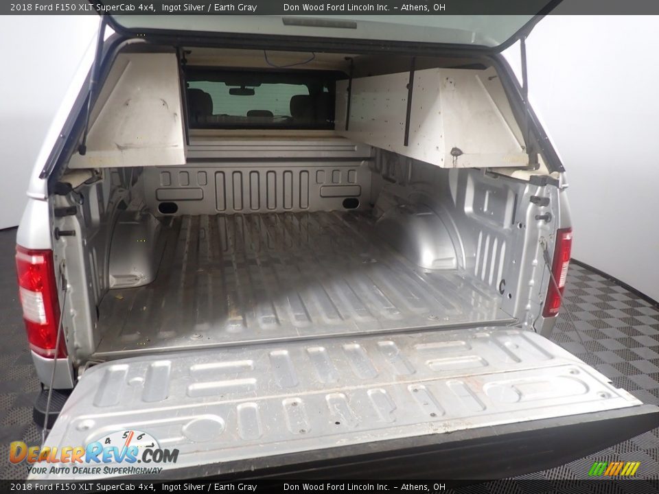 2018 Ford F150 XLT SuperCab 4x4 Ingot Silver / Earth Gray Photo #14