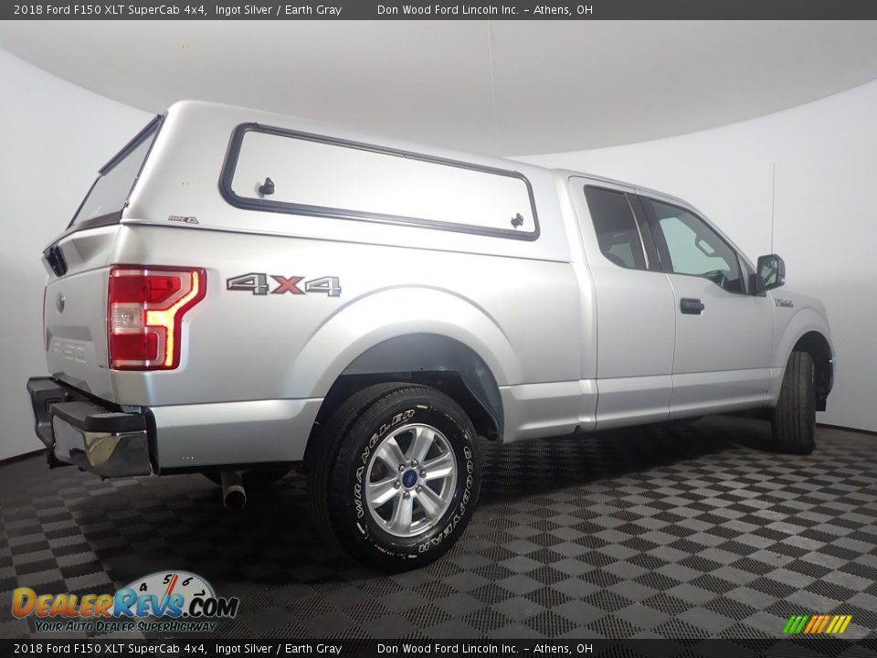 2018 Ford F150 XLT SuperCab 4x4 Ingot Silver / Earth Gray Photo #15