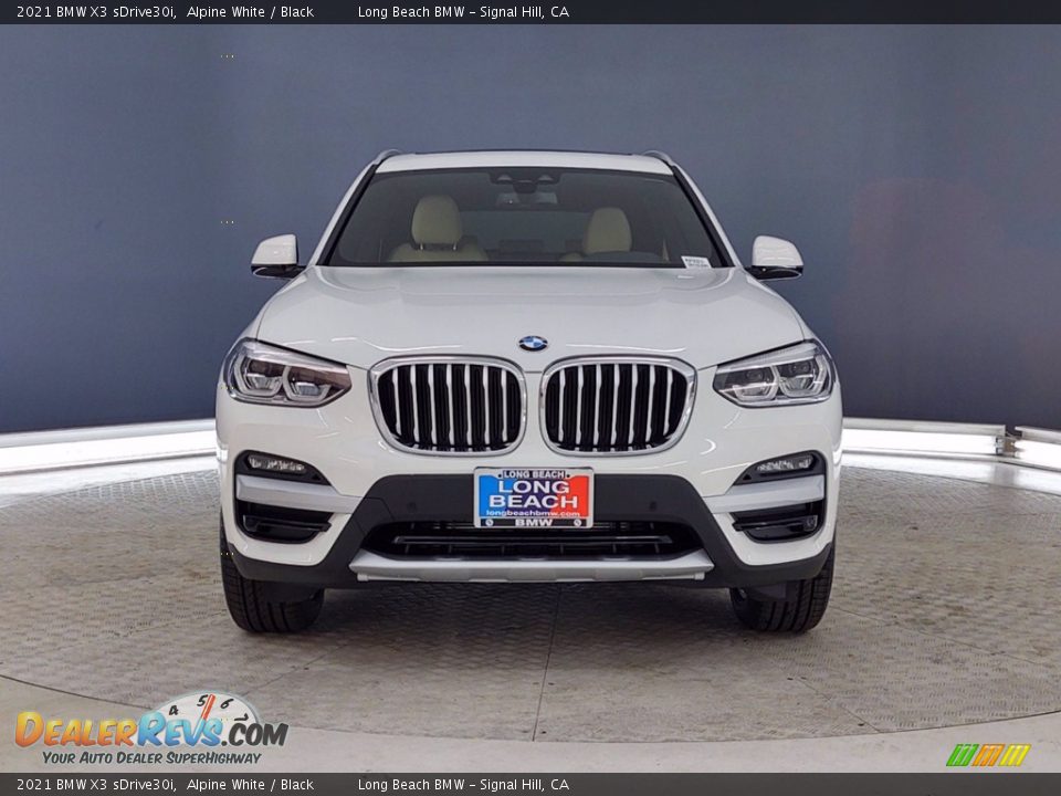 2021 BMW X3 sDrive30i Alpine White / Black Photo #2