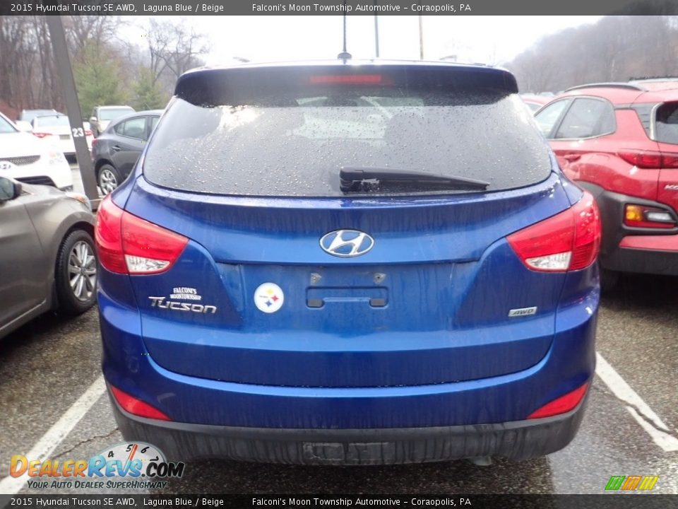 2015 Hyundai Tucson SE AWD Laguna Blue / Beige Photo #3