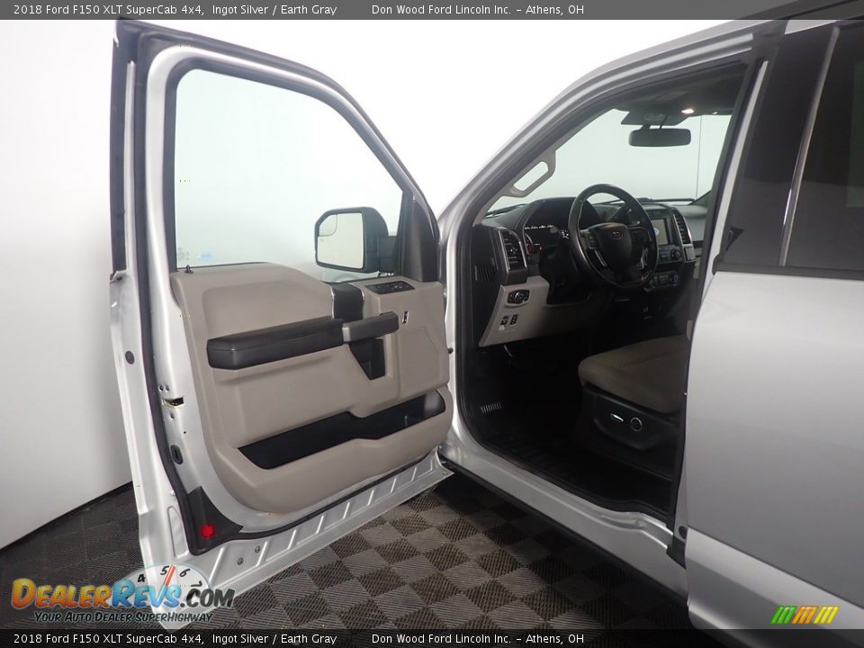 2018 Ford F150 XLT SuperCab 4x4 Ingot Silver / Earth Gray Photo #20