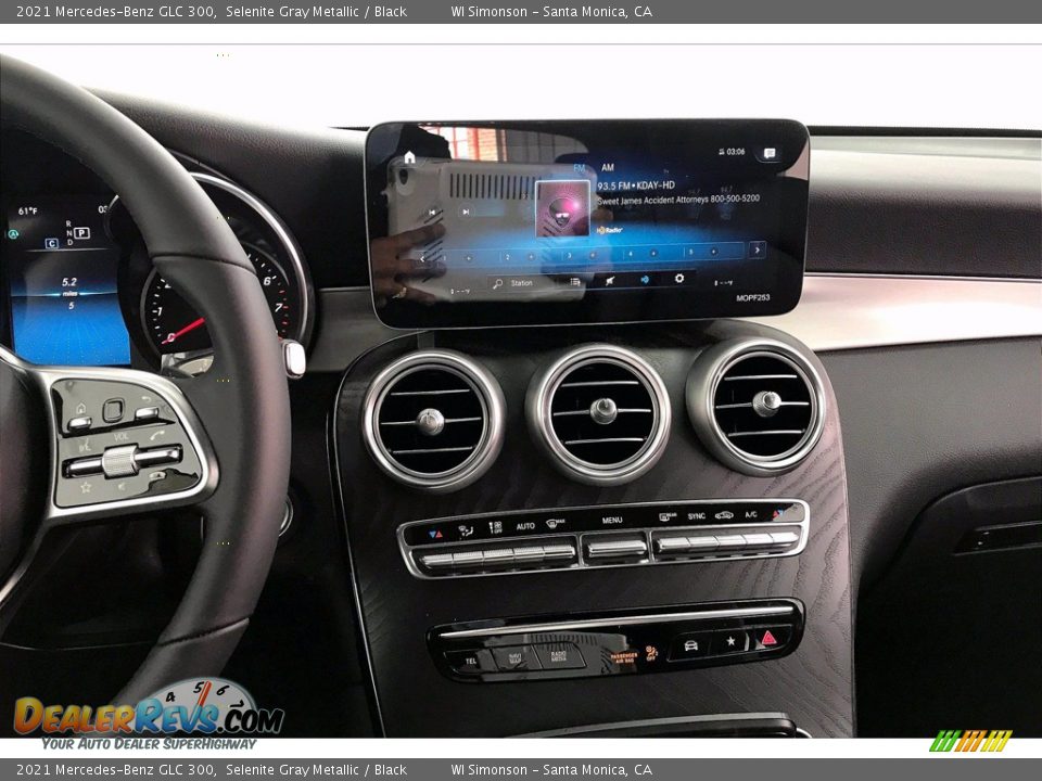 2021 Mercedes-Benz GLC 300 Selenite Gray Metallic / Black Photo #6