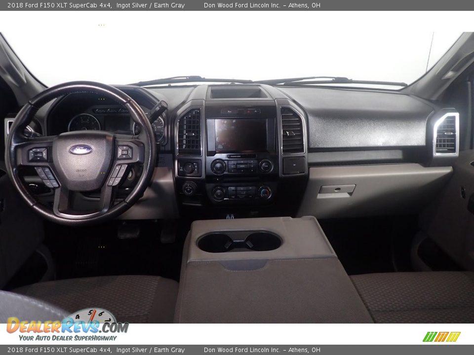 2018 Ford F150 XLT SuperCab 4x4 Ingot Silver / Earth Gray Photo #22