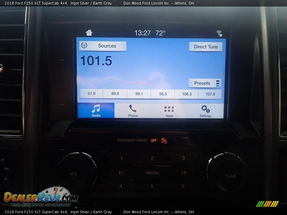 2018 Ford F150 XLT SuperCab 4x4 Ingot Silver / Earth Gray Photo #24