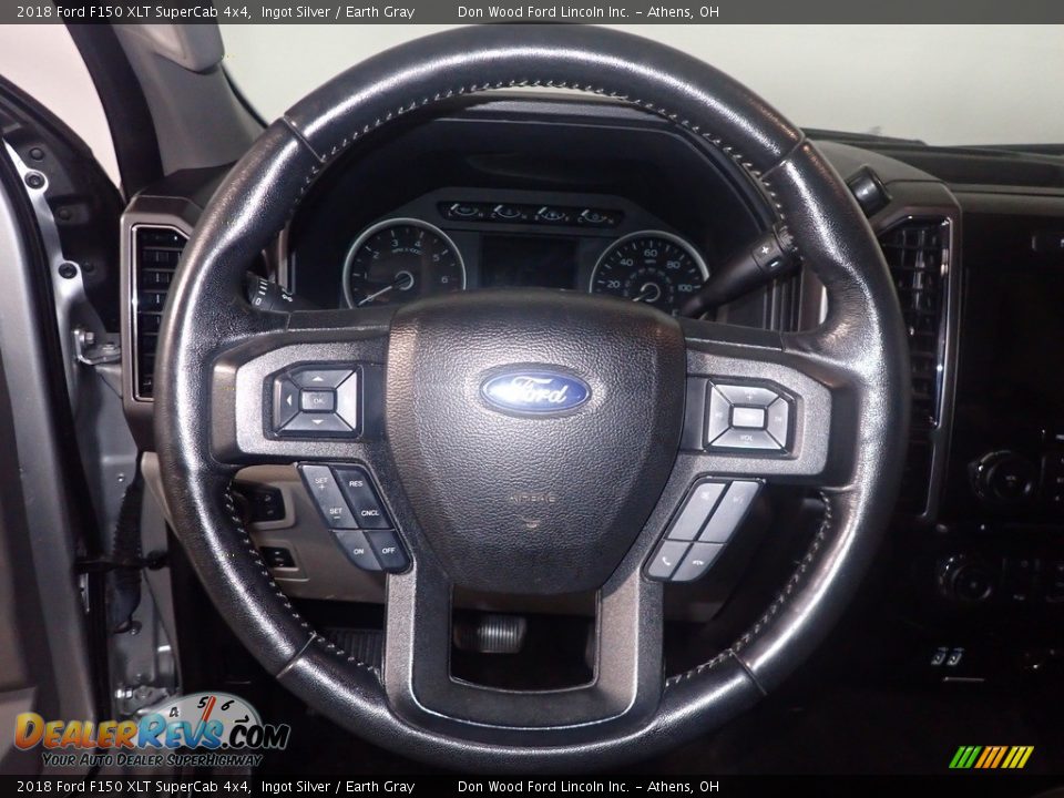 2018 Ford F150 XLT SuperCab 4x4 Ingot Silver / Earth Gray Photo #25