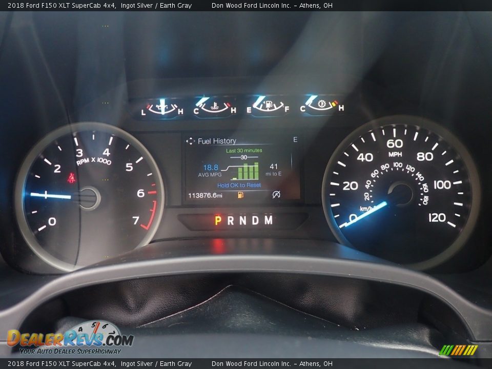 2018 Ford F150 XLT SuperCab 4x4 Ingot Silver / Earth Gray Photo #26