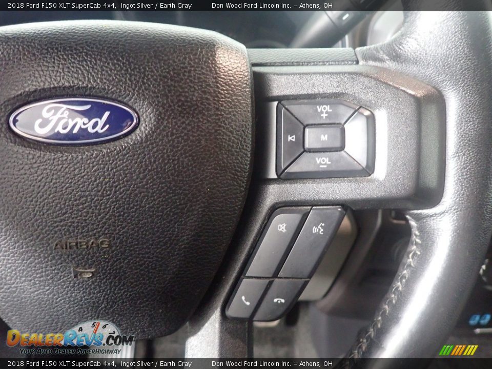 2018 Ford F150 XLT SuperCab 4x4 Ingot Silver / Earth Gray Photo #28