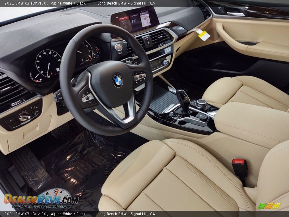 Black Interior - 2021 BMW X3 sDrive30i Photo #12