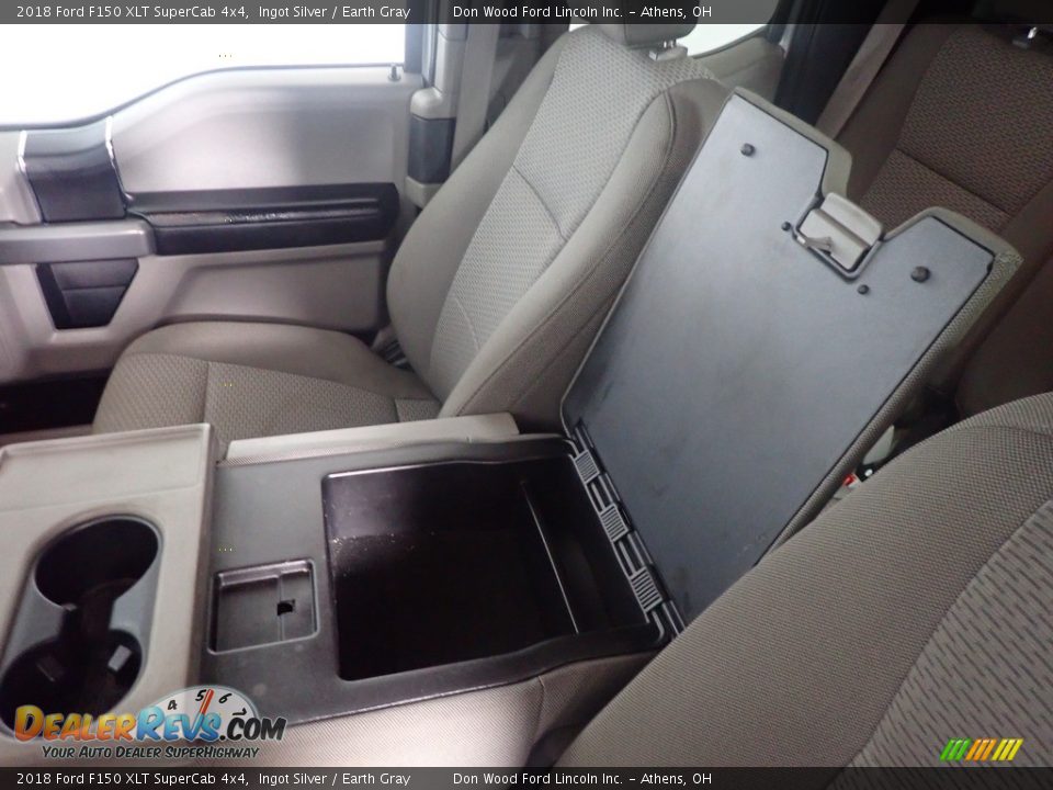 2018 Ford F150 XLT SuperCab 4x4 Ingot Silver / Earth Gray Photo #32