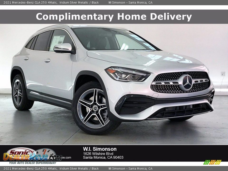 2021 Mercedes-Benz GLA 250 4Matic Iridium Silver Metallic / Black Photo #1