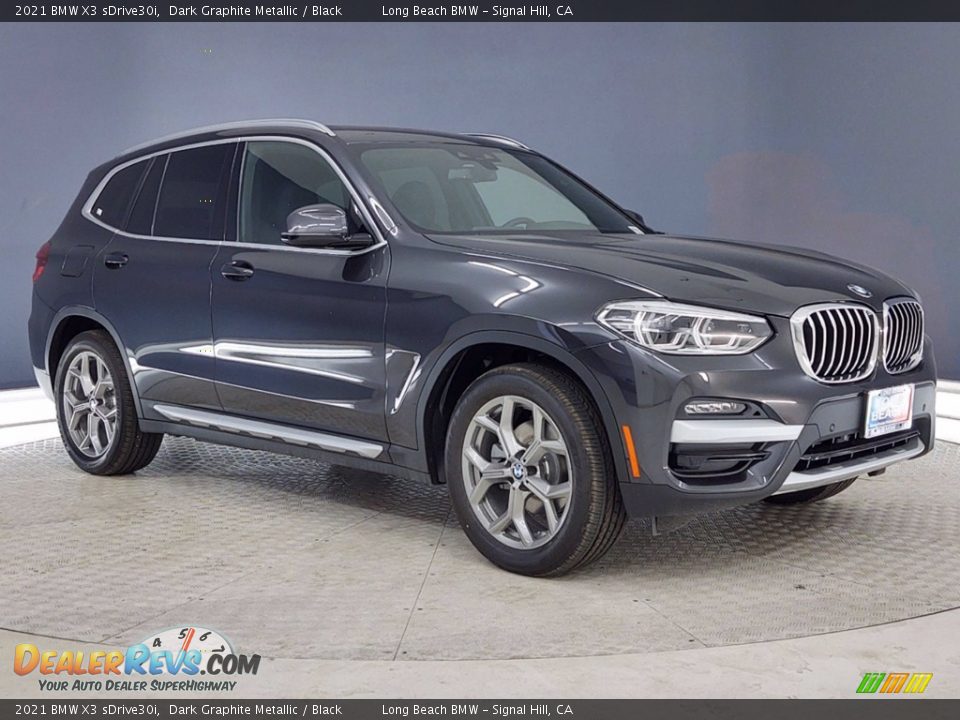 2021 BMW X3 sDrive30i Dark Graphite Metallic / Black Photo #1