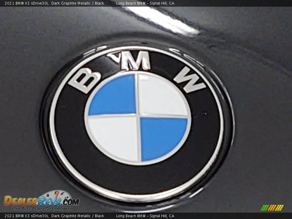 2021 BMW X3 sDrive30i Dark Graphite Metallic / Black Photo #5