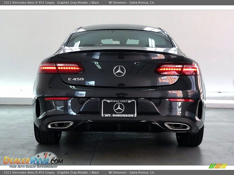 2021 Mercedes-Benz E 450 Coupe Graphite Gray Metallic / Black Photo #3