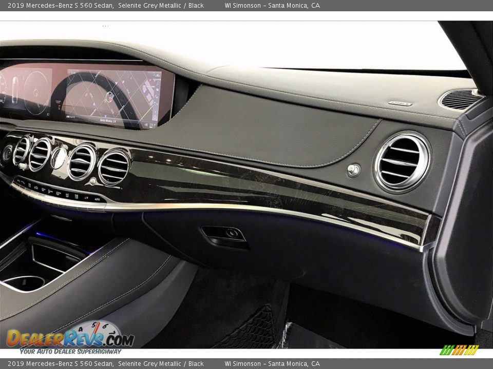 2019 Mercedes-Benz S 560 Sedan Selenite Grey Metallic / Black Photo #16