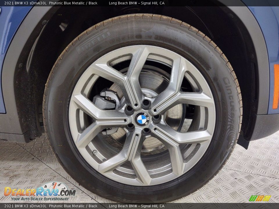 2021 BMW X3 sDrive30i Phytonic Blue Metallic / Black Photo #3