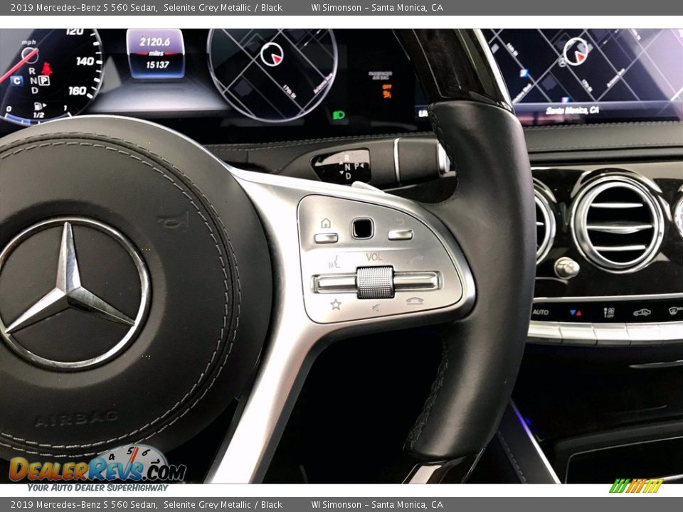 2019 Mercedes-Benz S 560 Sedan Selenite Grey Metallic / Black Photo #22