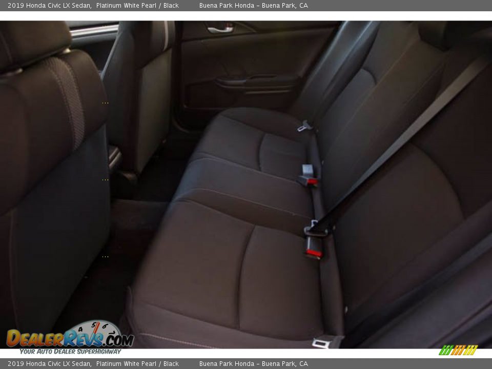 2019 Honda Civic LX Sedan Platinum White Pearl / Black Photo #4