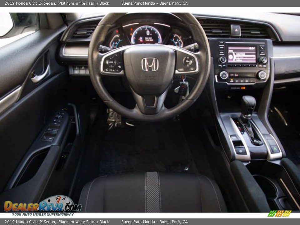 2019 Honda Civic LX Sedan Platinum White Pearl / Black Photo #5