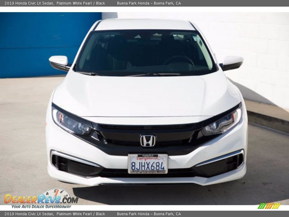 2019 Honda Civic LX Sedan Platinum White Pearl / Black Photo #7