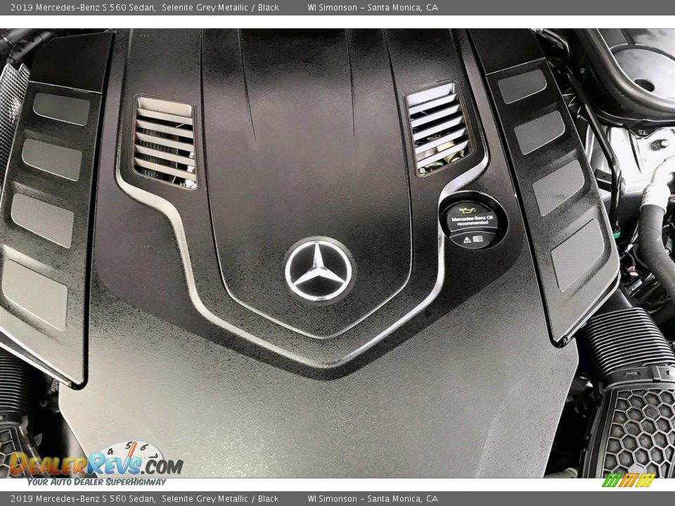 2019 Mercedes-Benz S 560 Sedan Selenite Grey Metallic / Black Photo #32
