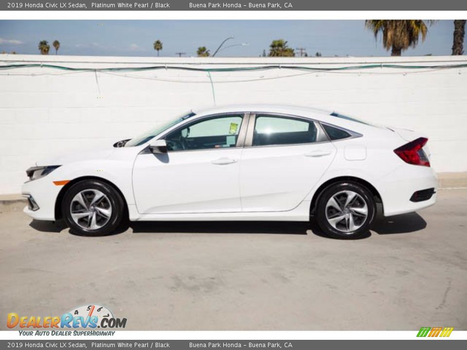 2019 Honda Civic LX Sedan Platinum White Pearl / Black Photo #10